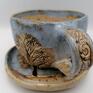 ceramika użytkowa mini komplet "spacer po lesie" z gliny filiżanka do kawy