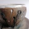 Eva Art kubek ręcznie zrobiony komplet "chabrowe pole" 1 ceramika rękodzieło
