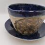 Mini Komplet "Mandala w kobalcie" 2 - gliny ceramika filiżanka do kawy