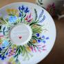 Łąka Zioła 220ml Ręcznie Malowana - polne ceramika filiżanka dla kobiety