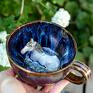 prezent dla koniary ceramika na filiżanka z koniem | siwek | opal | do kawy