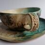 Eva Art do kawy ceramika rękodzieło komplet "bardzo rustykalnie" filiżanka z gliny