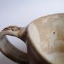 brązowe filiżanka z gliny "koper" 2 kubek ręcznie zrobiony ceramika użytkowa