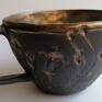 ceramika: Duży kubek "Łąka złotem malowana" 1 - z gliny rękodzieło użytkowa
