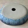 turkusowe handmade umywalka ceramiczna „blue sky” wystrój wnętrz