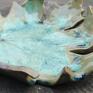 ceramika: Ceramiczny liść klonu (c741) talerzyk patera