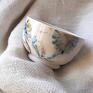 kubek ceramika turkusowe korona deszczu - czarka porcelanowa do herbaty zioła