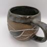 ceramika: Kubek "Wpływy - burzowy" - z gliny