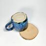 kubek do kawy handmade ceramika na prezent rezerwacja duży kamionkowy - z wielorybem - ocean