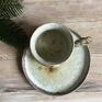 ceramika: lukrowany kubek na kawę