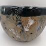 Eva Art ceramika: Duży "Chabrowe pole" 2 - kubek - gliny ręcznie zrobiony użytkowa