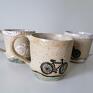 Eva Art atrakcyjne ceramika rękodzieło kubek "nie tylko dla rowerzystów" z gliny