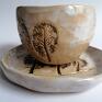 ceramika użytkowa komplet "spacer po lesie" 3 filiżanka do kawy z gliny