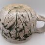 ceramika: Kubek "Krwawnik w zieleni" - użytkowa z gliny rękodzieło