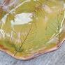 Ceramiczny talerz - leśne klimaty (c767) talerzyk ceramika na prezent