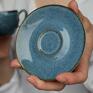 Ceramiczna wykonana ręcznie metodą odlewania. Filiżanka dla mamy