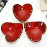 ceramika: Miseczka serce na biżuterię, drobiazki, tealight - miłość na obrączki