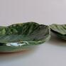 Eva Art Liściaste miseczki "Zielono mi" 1 - liść ceramika rękodzieło dekoracja wnętrza