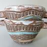ceramika: Komplet miseczek "wzorkowo" rękodzieło dekoracja wnętrza