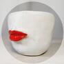 Izabela - miseczka - pojemność 250 ml - miska z ustami wnetrze ceramika artystyczna