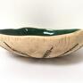 rękodzieło ceramika roślinna artystyczna handmade ozdobna miska