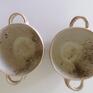 Dwie miseczki "Spacer po lesie" - ceramika rękodzieło miska ręcznie zrobiona
