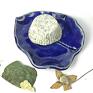 Mydelniczka / talerzyk "Niebiański liść" - wyposażenie ceramiczna ceramika użytkowa