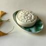 ceramika: z mydelniczka z roślinami