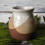 wazon ceramiczny - seria natura - prosty styl wytoczony na kole
