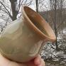 ceramika: Ceramiczny wazon na kwiaty (c752) prezent kamionka