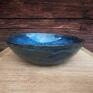 ceramika: Miska obiadowa - talerz niebieska