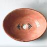 ceramika ceramiczna owalna umywalka rózowa