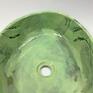 ceramika zielona ceramiczna w zbożu wyposażenie łazienki owalna umywalka