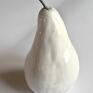 owoce biała ceramiczna gruszka parapetówka prezent