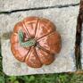 ceramika: ceramiczna - dynia gliniana ozdoba jesienna