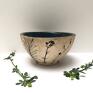 Miseczka z roślinkami - miska handmade ceramika artystyczna