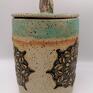 pojemnik z ceramiki użytkowa sporej wielkości formowany ręcznie, wykonany z gliny pomysł na prezent zrobiony