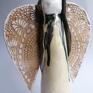 ceramika użytkowa duży anioł perłowy ręcznie zrobiony