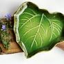 talerz dekoracyjny liść ceramiczny