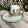 kubeczek na kawę ceramiczny - lukrowany piernik kubek na prezent