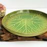 Patera ceramiczna - dekoracyjny - talerz liść