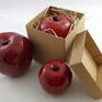 ceramika: Jabłko - rękodzieło - prezent