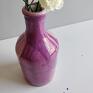 handmade ceramika butelka ceramiczna - wazon dom