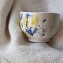 Porcelanowa czarka do ceremonii herbaty. Ręcznie malowana w japońskim stylu prezent dla herbaciarzy ceramika