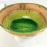 ceramika: Ręcznie i malowana ceramiczne dekoracyjna - robione misa na owoce