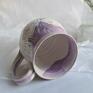 ceramika kubek ceramiczny fioletowy do herbaty