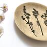 czarne ceramika talerzyk na roślinny mały ceramiczny podstawka na biżuterię