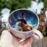 Azul Horse prezent dla koniary ceramika na filiżanka z koniem | różowy gniadosz