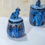 Azul Horse ceramika: Urokliwa cukiernica z kotem - Kasjopea - Na prezent - Dla kociary 270 ml z figurką