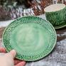 zielona filiżanka ceramika na prezent
